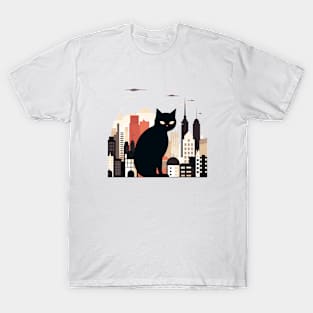 Cat Pet Animal Beauty Nature City Discovery T-Shirt